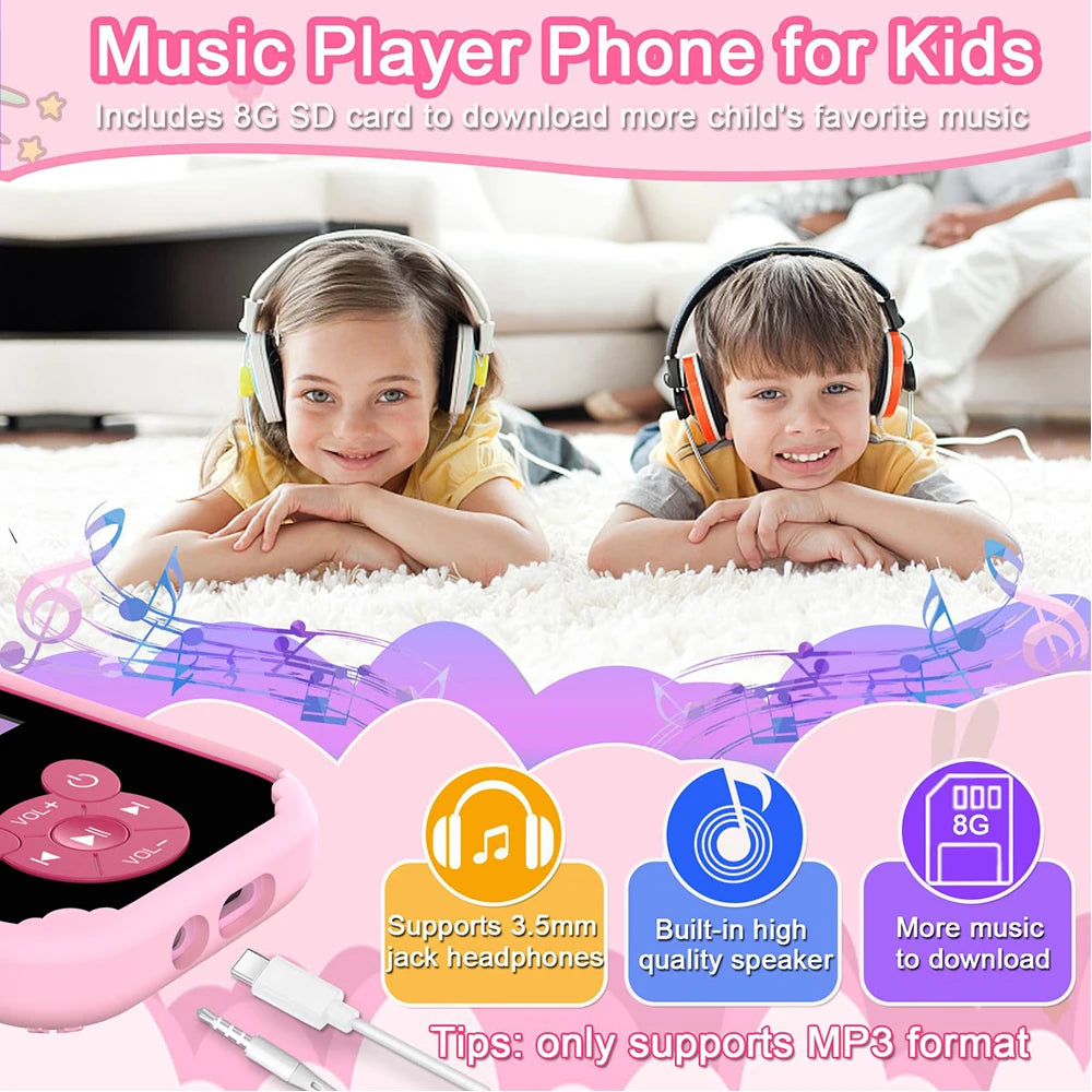 Smart Kid's Fun Phone with Dual Cameras