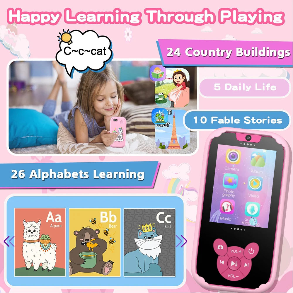 Smart Kid's Fun Phone with Dual Cameras