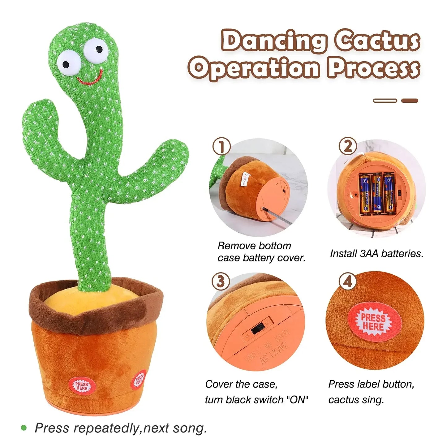 Groovy Jive Cactus Plush Toy