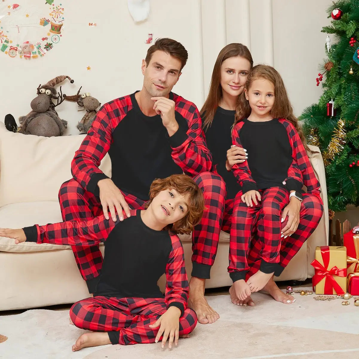 Family Holiday Plaid Pajama Set