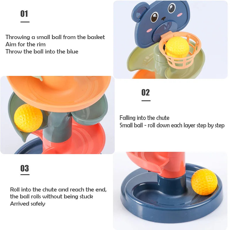Colorful Ball Track Adventure for Kids