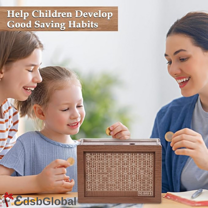 Wooden Money Saving Box